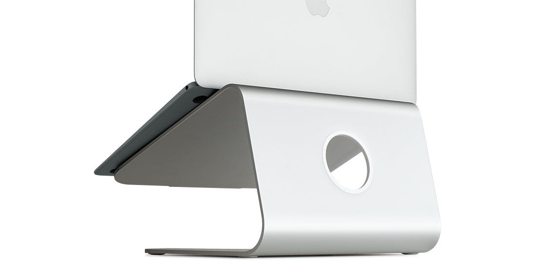 Rain Design mStand Laptop-Ständer – bis 15", Aluminium, rutschfeste Oberfläche – Silber