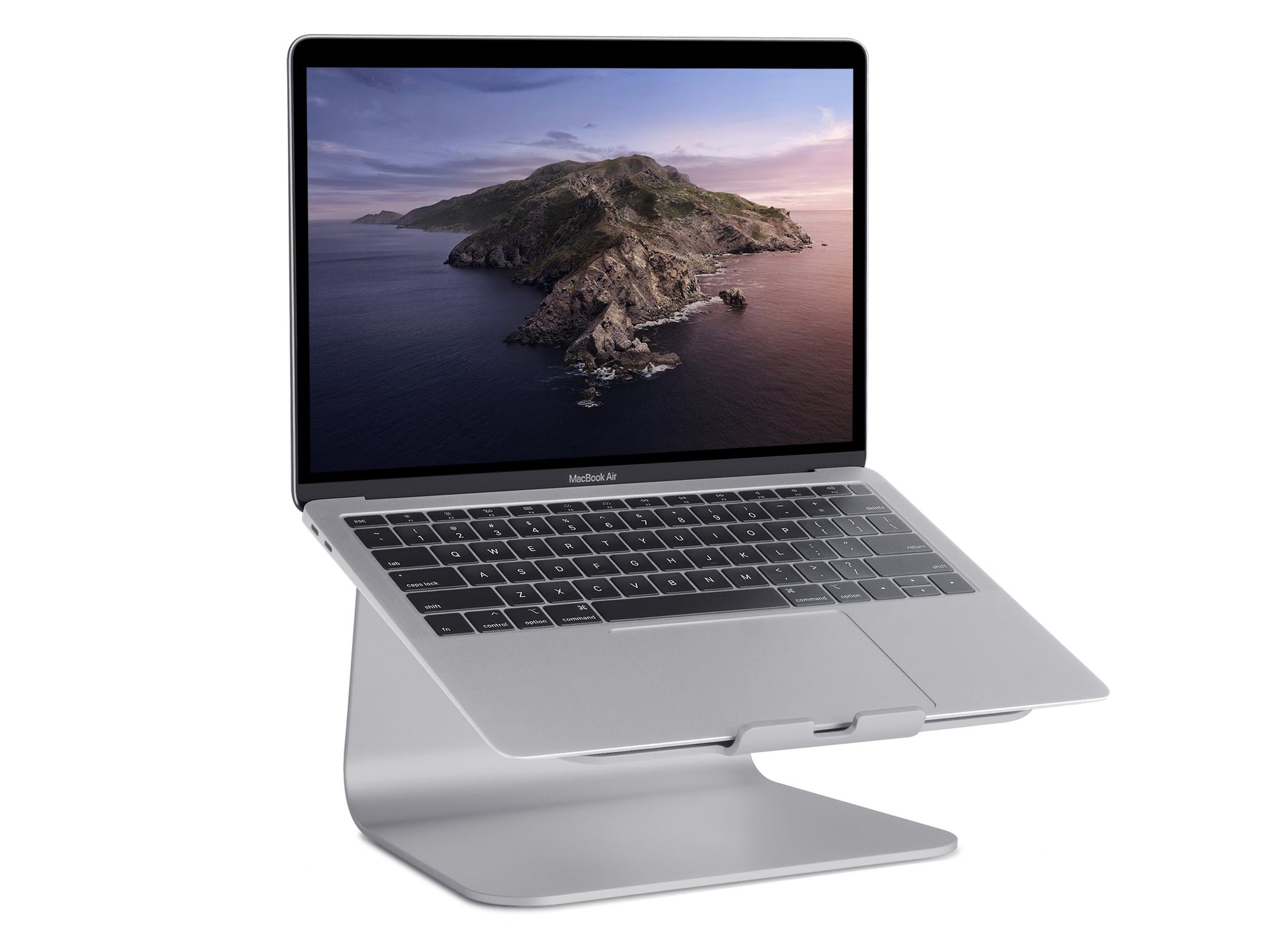 Rain Design mStand Laptop-Ständer – bis 15", Aluminium, rutschfeste Oberfläche – Grau