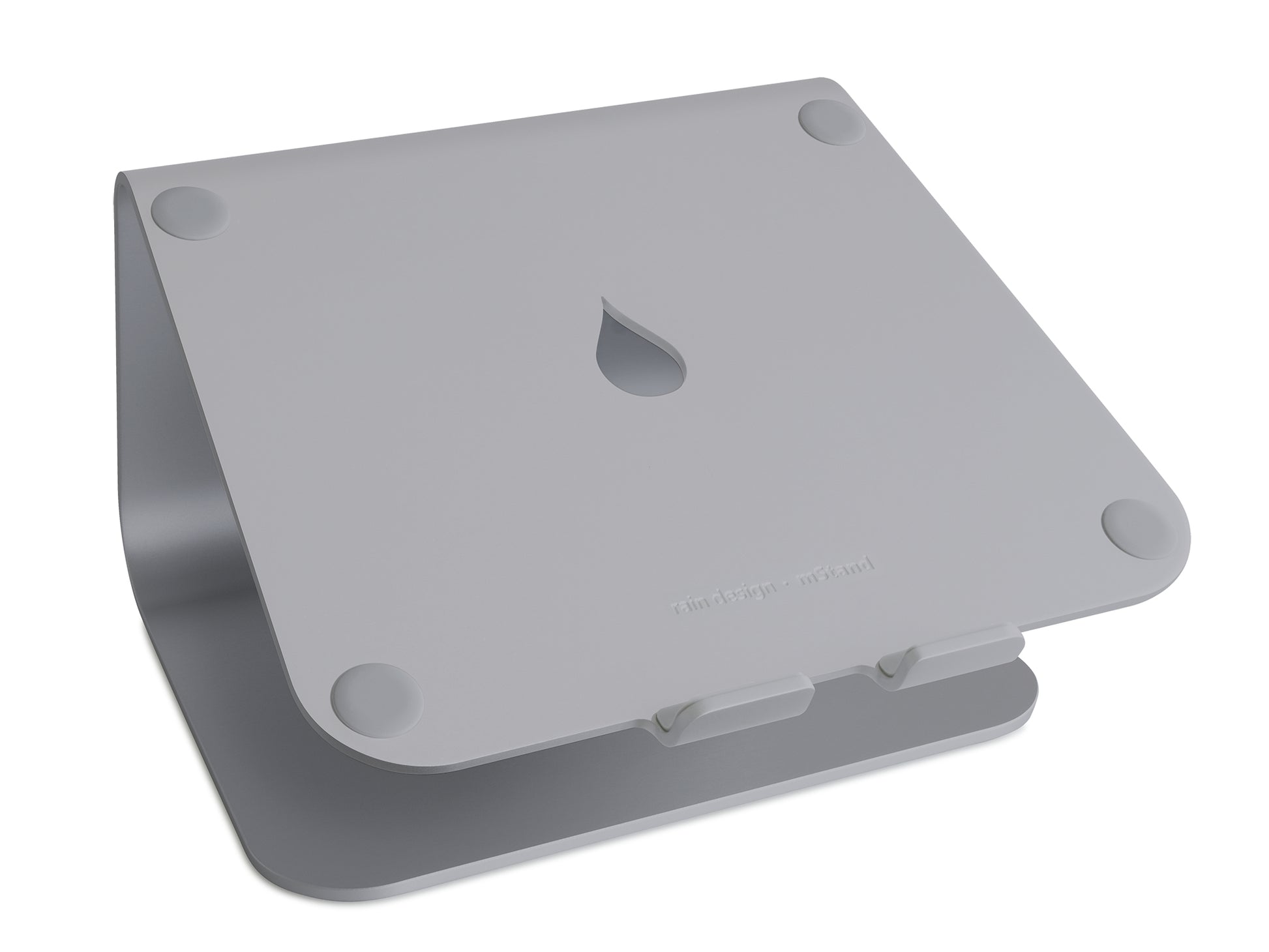 Rain Design mStand Laptop-Ständer – bis 15", Aluminium, rutschfeste Oberfläche – Grau
