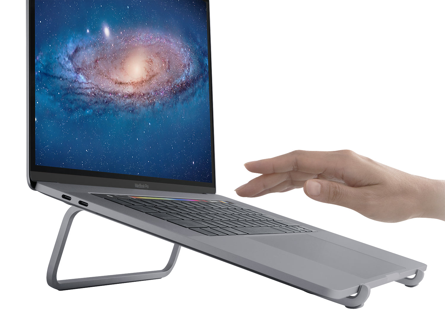 Rain Design mBar Laptop-Ständer – bis 15", Aluminium – Grau
