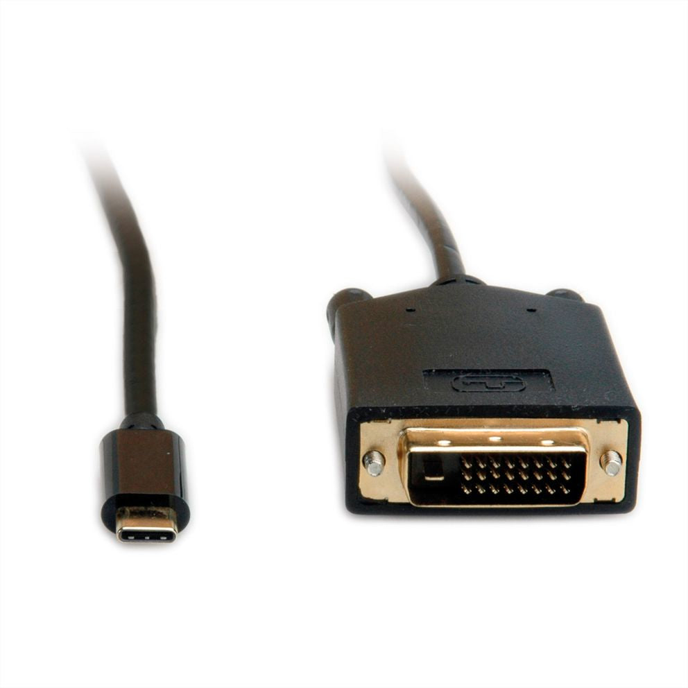 VALUE USB-C zu DVI Kabel – 4K (3840 × 2160) @ 60 Hz, DVI-D 24+1, 1 m, für Geräte mit USB-C (DP Alt Mode)