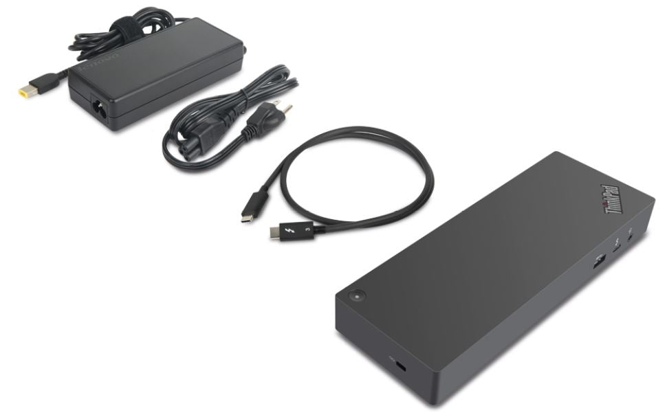 Lenovo ThinkPad Dockingstation – Thunderbolt 3, 2× DP, 2× HDMI, 5× USB-A, 135 W PD, GbE, 3,5 mm Audio