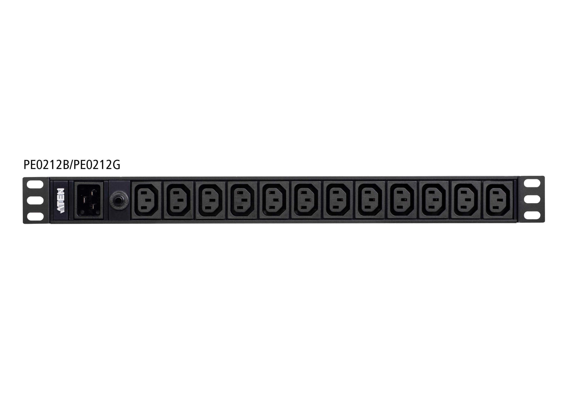 ATEN 12Port Basic PDU 3840 VA – 16 A, 1U Rack – C13×12, Eingang IEC C20 – schwarz