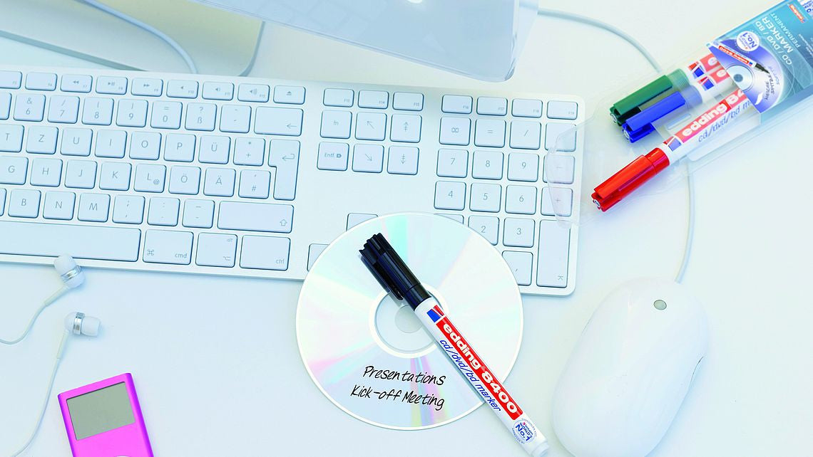 Edding Permanentmarker für CD/DVD/BD – schwarz