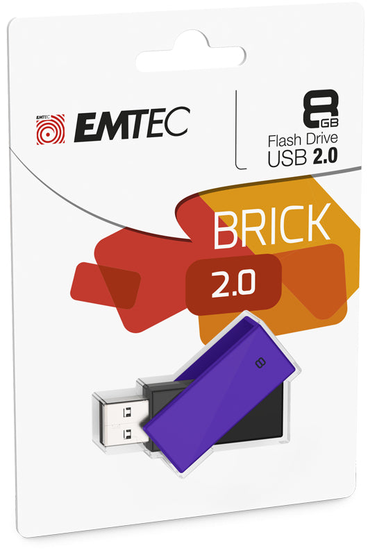 Emtec C350 USB-Stick – 8 GB, USB 2.0, violett