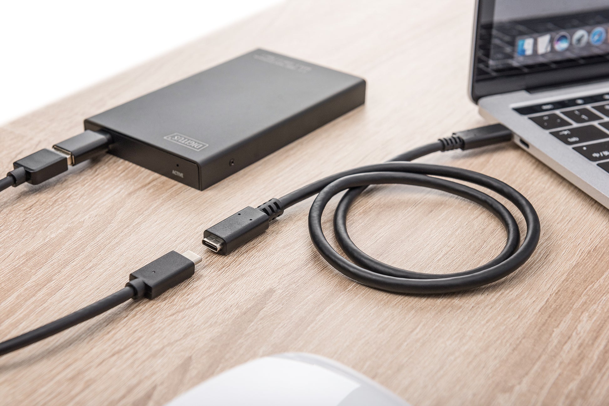 Digitus USB-Kabel, USB-C zu USB-C, 0,7 m, USB 3