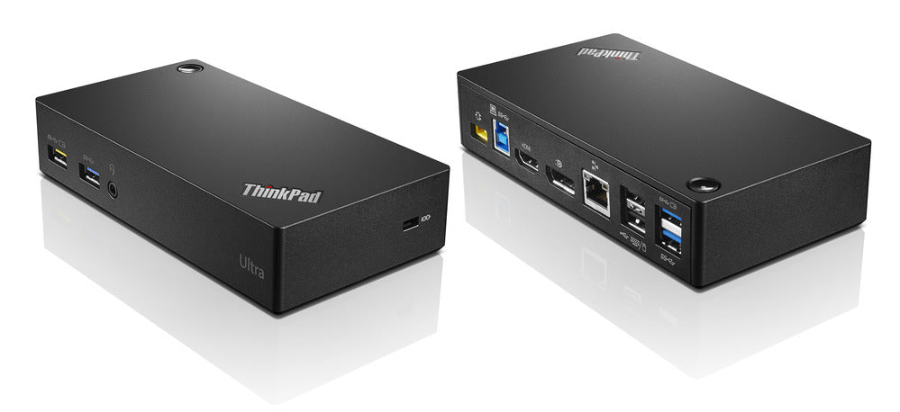 Lenovo ThinkPad USB 3.0 Ultra Dockingstation – USB-A, 1× DP, 1× HDMI, 6× USB-A, GbE, 3,5 mm Audio, für Windows