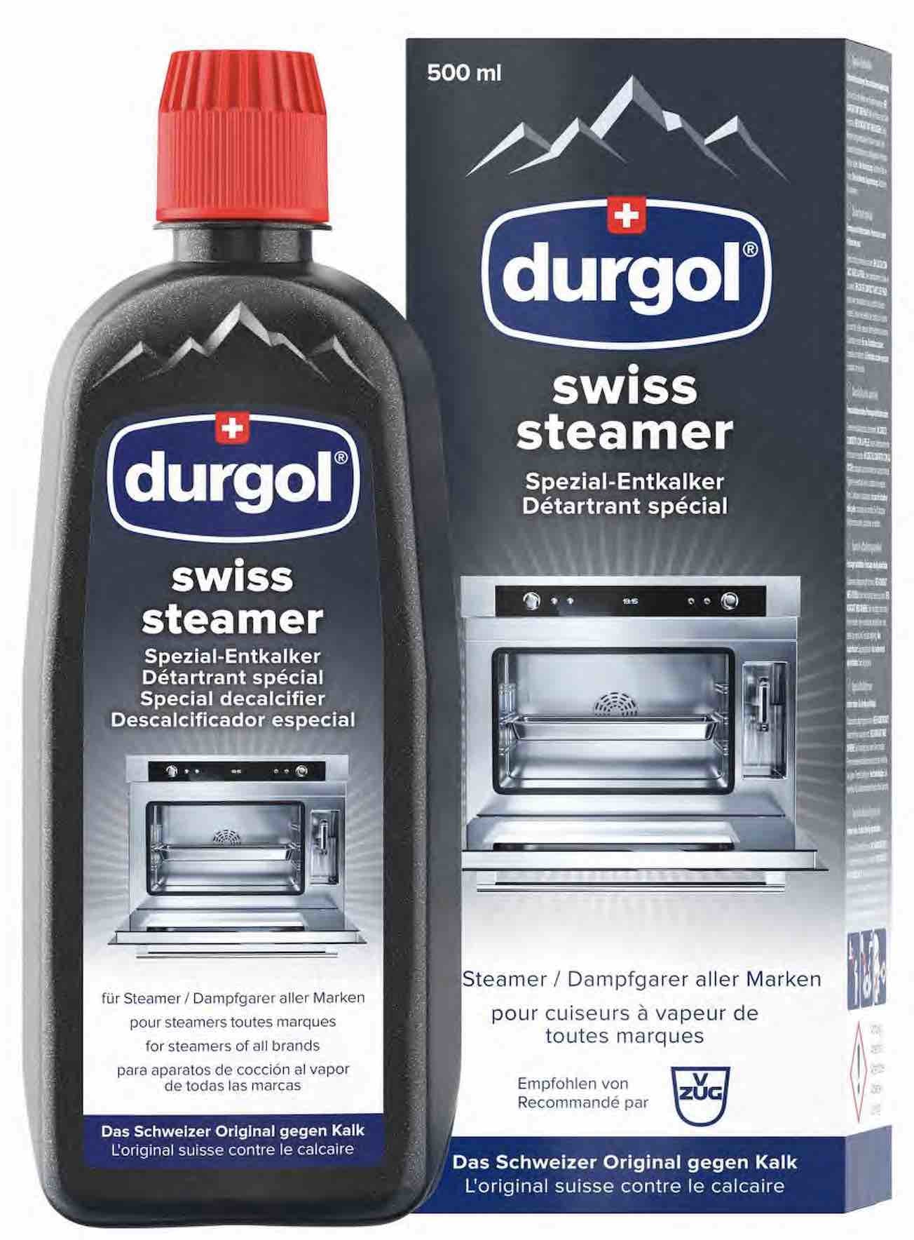 Durgol Swiss Steamer Entkalker – für Dampfgarer – Flüssigkeit, Flasche – 500 ml