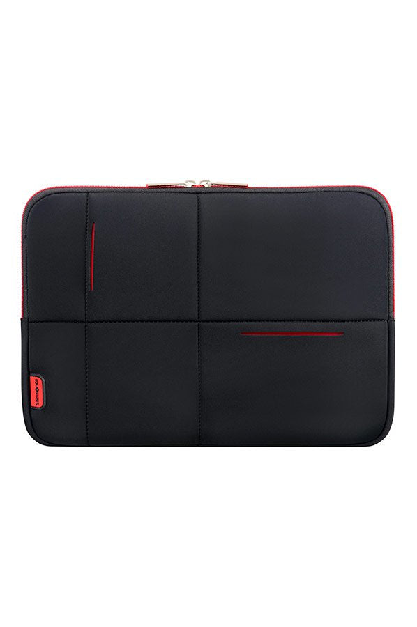 Samsonite Airglow Notebook-Schutzhülle – für Notebooks bis 14,1", 4 l, Neopren/Polyester, Schwarz/Rot