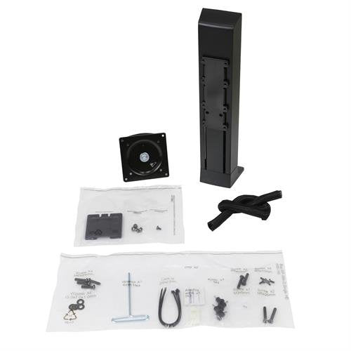 Ergotron WorkFit Single HD – Monitorhalterung, 1 Monitor, schwarz