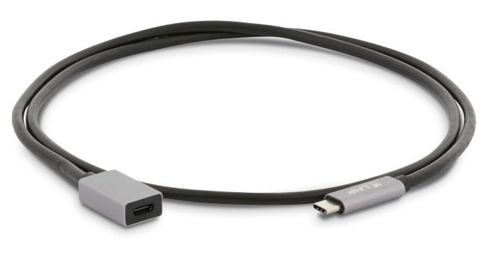 LMP USB-C Verlängerungskabel (Stecker auf Buchse) – USB 3.2 Gen 1 (5 Gbit/s) – 1 m – Aluminium/TPE – Grau