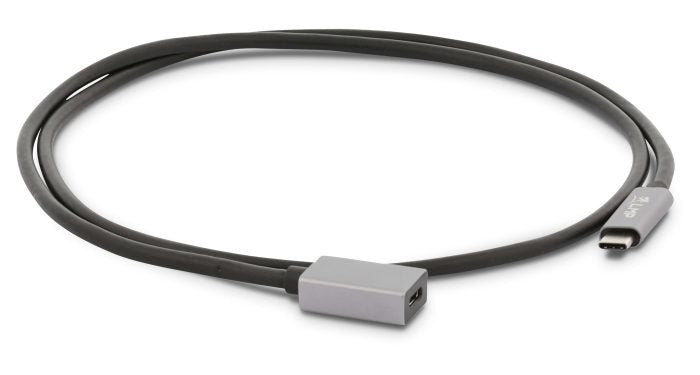 LMP USB-C Verlängerungskabel (Stecker auf Buchse) – USB 3.2 Gen 1 (5 Gbit/s) – 1 m – Aluminium/TPE – Grau