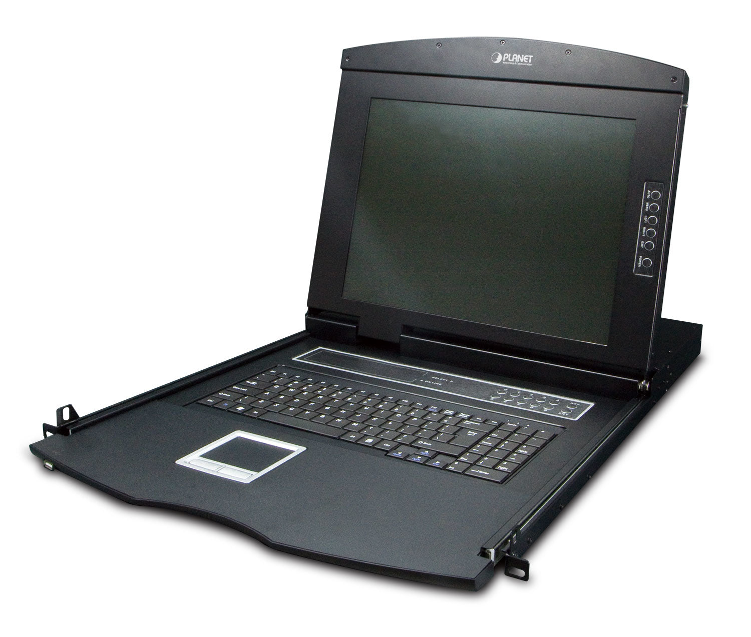 PLANET 17" Rack-LCD-Konsole – 16-Port VGA KVM – 1280 × 1024 – 1U