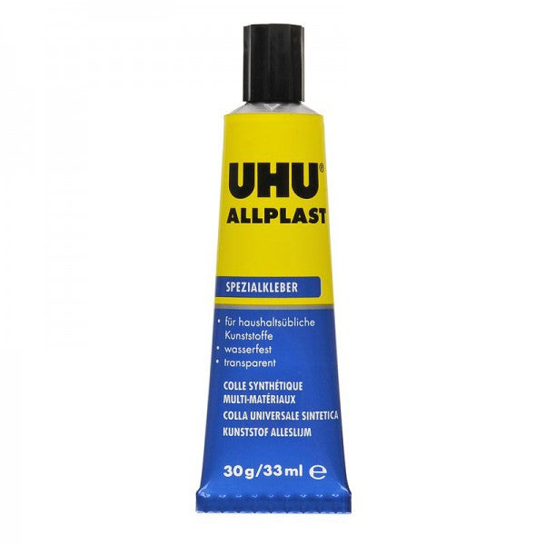 UHU Bastelkleber – 30 g – transparent trocknend, wasserfest – für Basteln