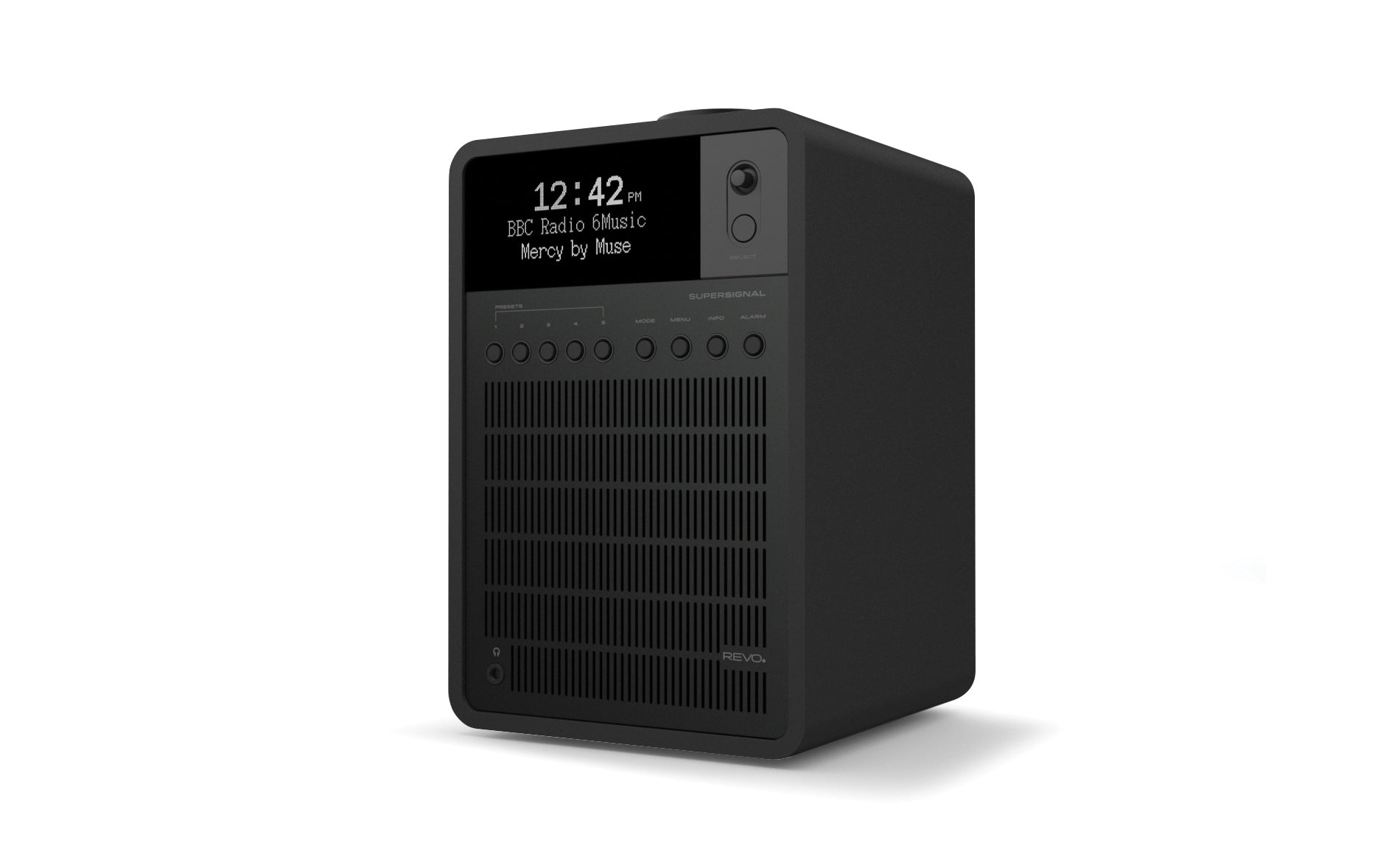 Revo SuperSignal – DAB-/Internetradio – DAB+, UKW, Bluetooth, WLAN, DLNA, UPnP – Schwarz