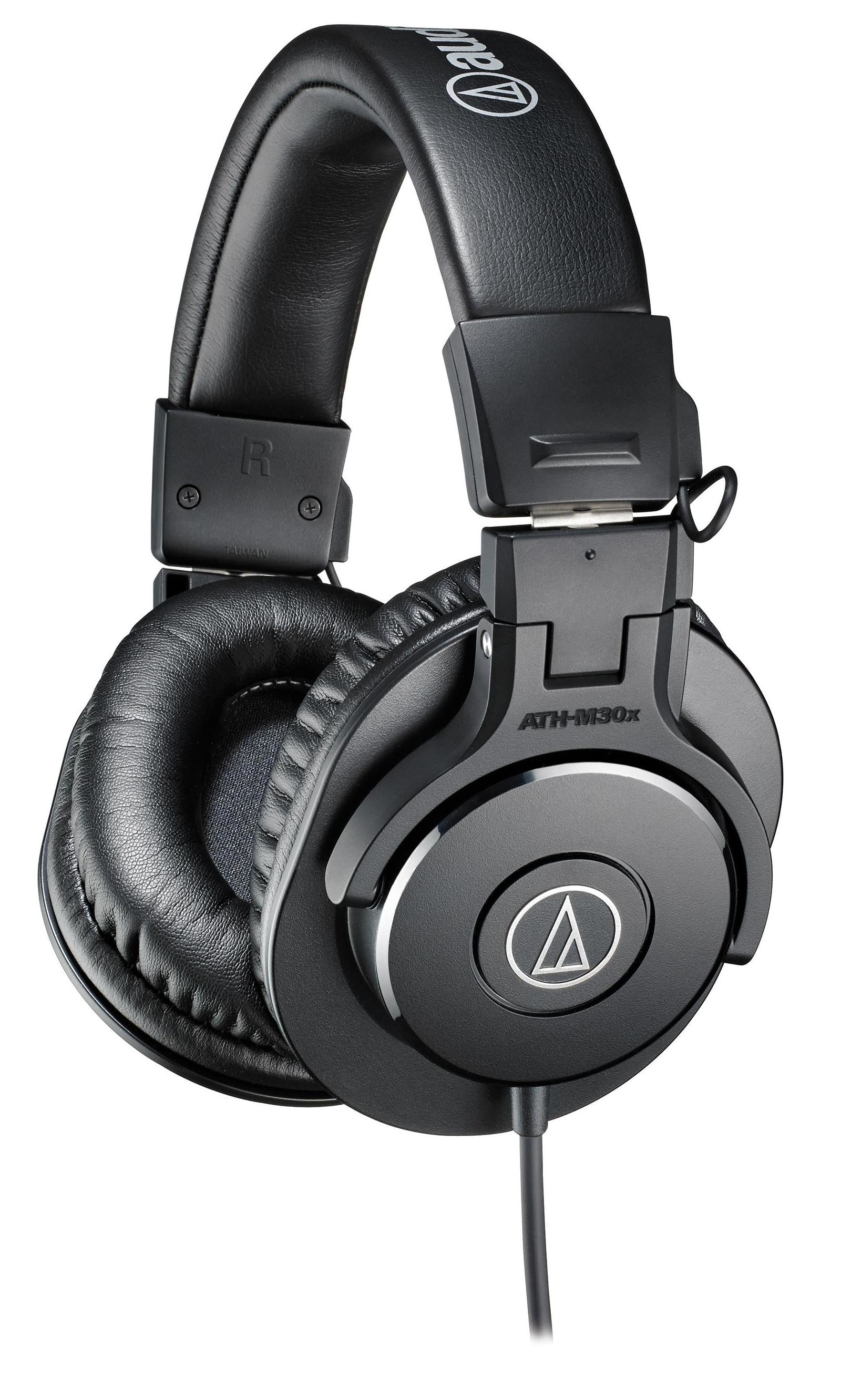 Audio-Technica ATH-M30x Over-Ear Kopfhörer – Kabel, 3,5 mm Klinke, Schwarz