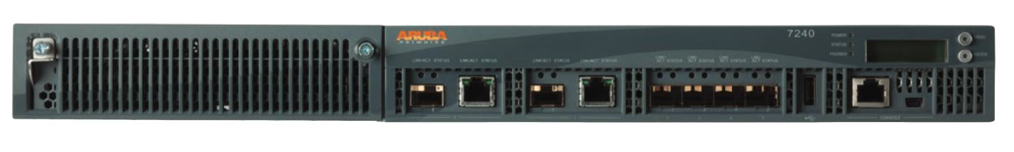 HPE Aruba 7220 – Security-Gateway/Router, 10GbE, PoE, Firewall 40 Gbit/s, 2× RJ-45, 4× SFP, 1U, Grau