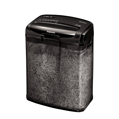 Fellowes Powershred M-7M – Aktenvernichter, DIN P-4, Partikelschnitt 4 × 35 mm, 7 Blatt, 13 l