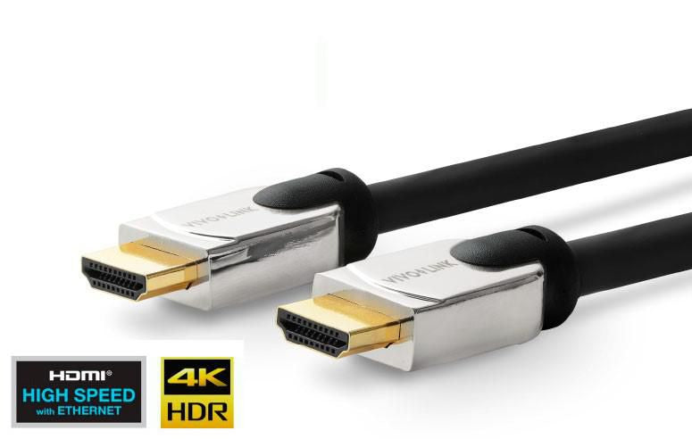 Vivolink HDMI Kabel (A–A, M–M) HDMI 2.0 4K 60 Hz – 2 m – HDR, ARC