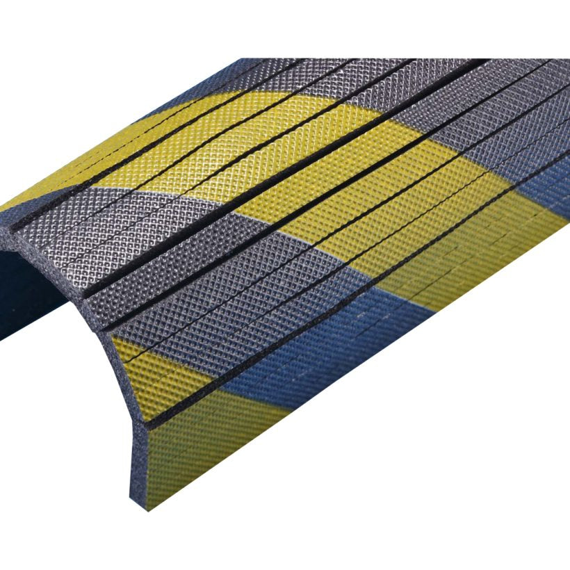 Mottez Wandschutz – 300 × 200 × 10 mm, Schaumstoff, Schwarz/Gelb, selbstklebend