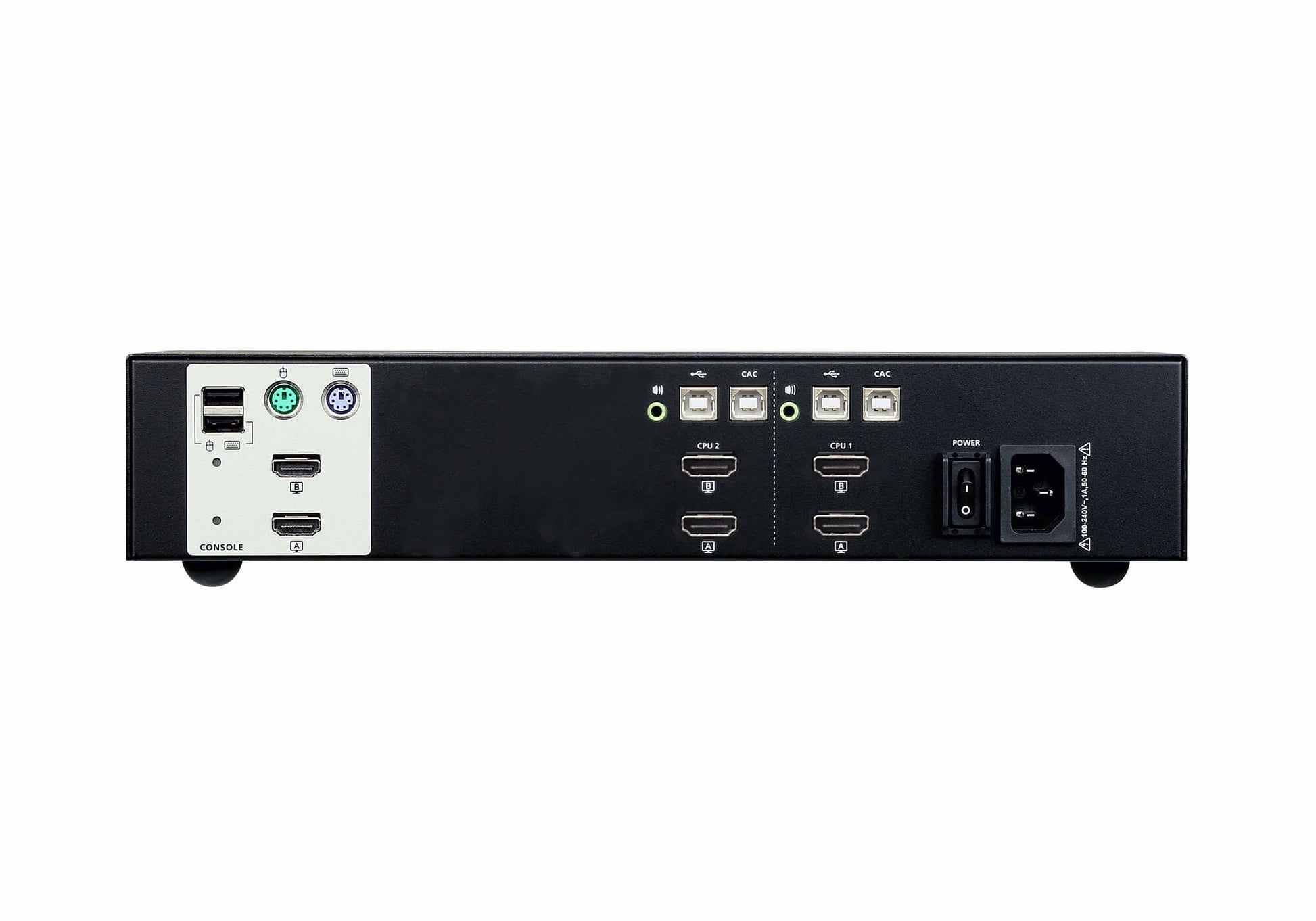 ATEN KVM-Switch 2-Port – HDMI, 3840 × 2160, USB, mit Audio, Desktop
