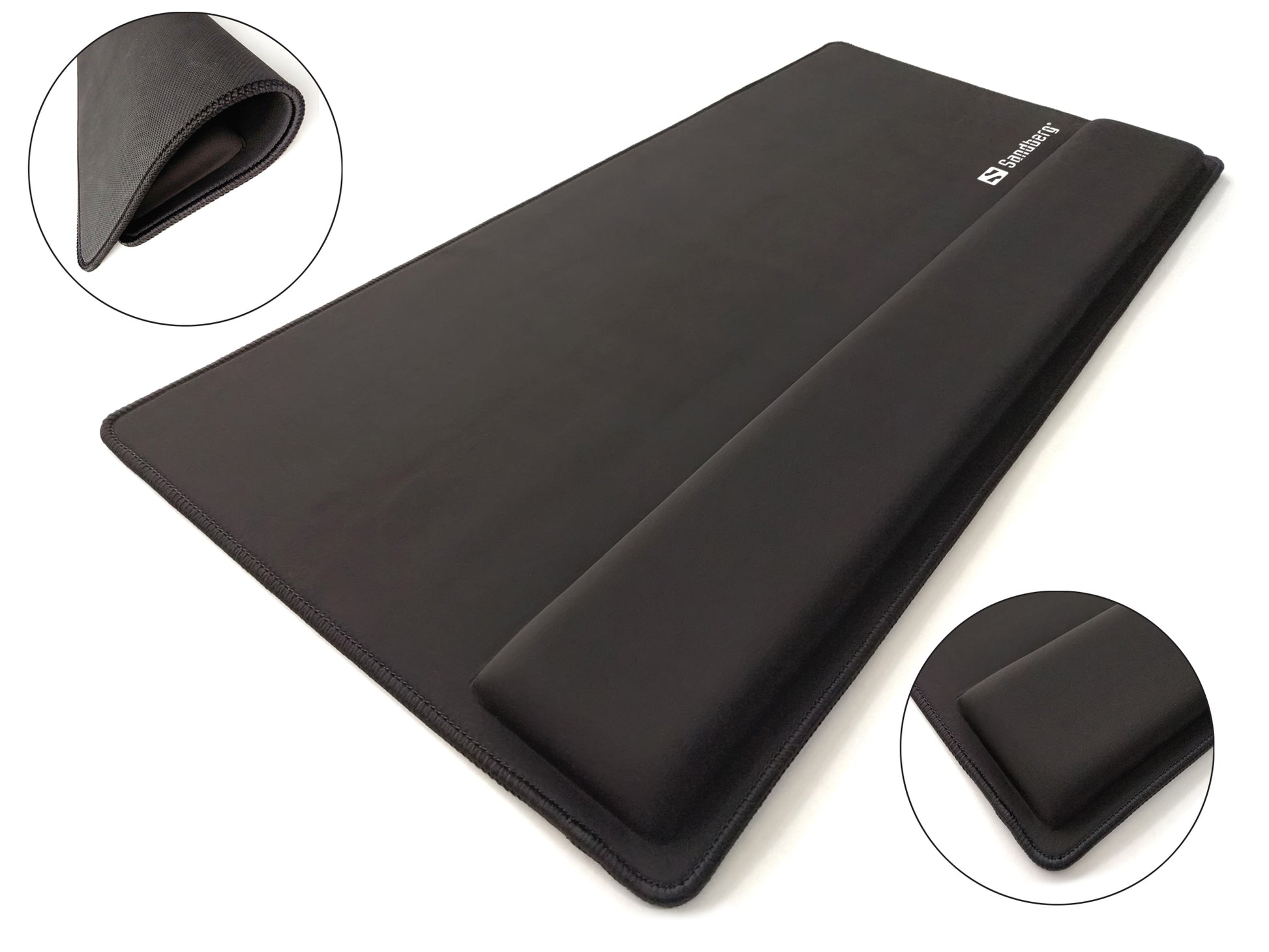 Sandberg Mausmatte mit Handgelenkauflage – Desk Pad Pro XXL