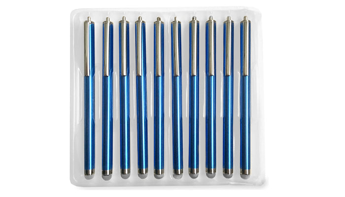 Elo Touch Solutions Eingabestift für PCAP-Touchscreens – Aluminiumgehäuse, 10er-Pack – Blau