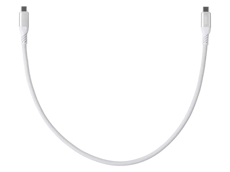 ONIT USB-C auf USB-C Kabel – USB4 80 Gbit/s – 0,5 m – PD 240 W – Textilmantel, Verstärkt – Weiss