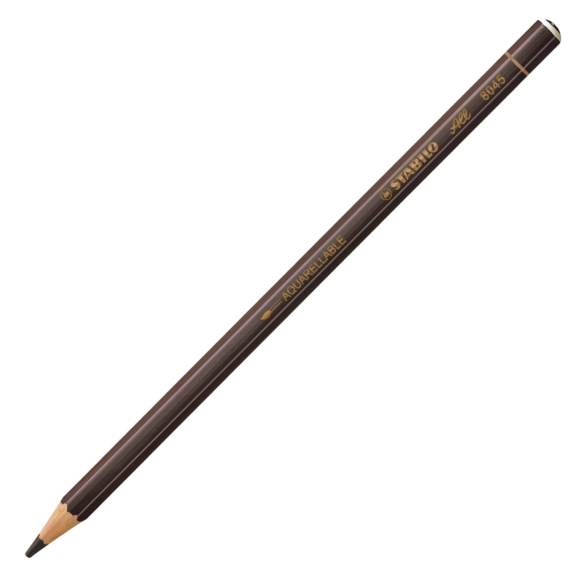 STABILO Aquarellfarbstift All – Einzelstift Braun, Minen-Ø 3,3 mm