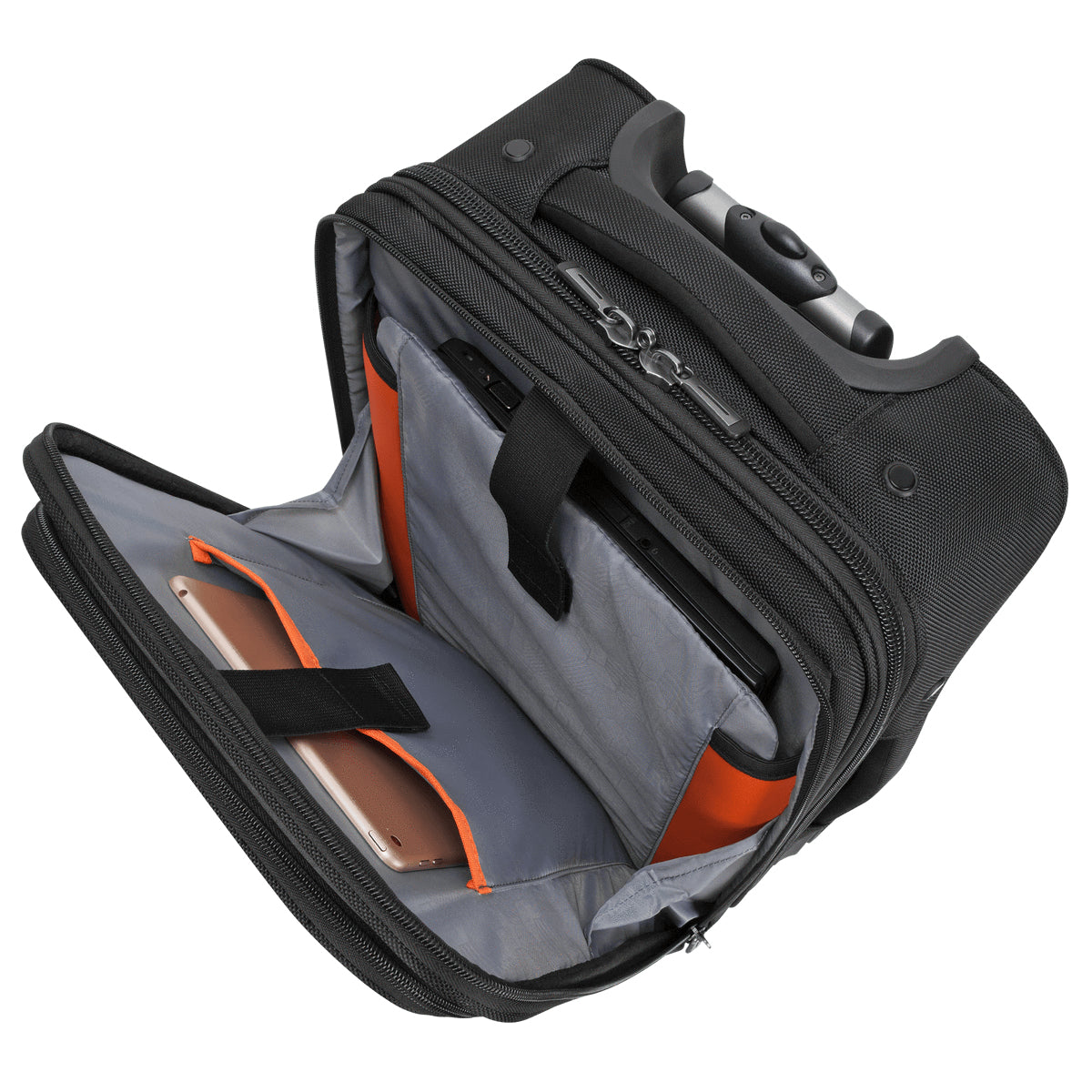 Targus CitySmart Notebook-Trolley – für Notebooks bis 15,6", Aufsteckfunktion, 2 Rollen, PU, schwarz