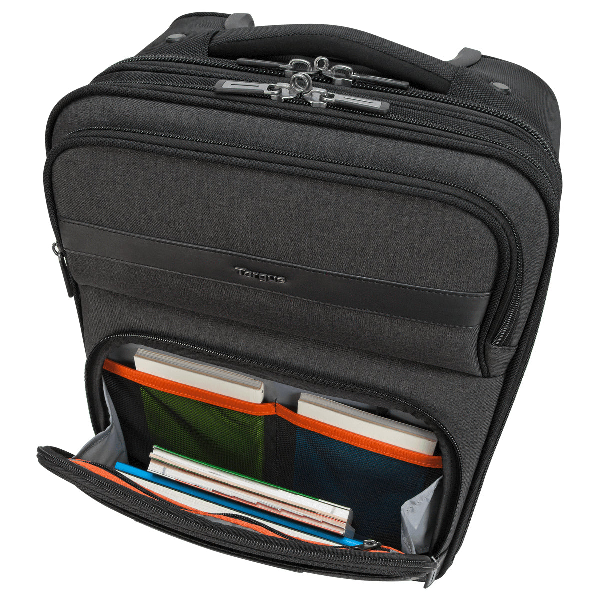 Targus CitySmart Notebook-Trolley – für Notebooks bis 15,6", Aufsteckfunktion, 2 Rollen, PU, schwarz