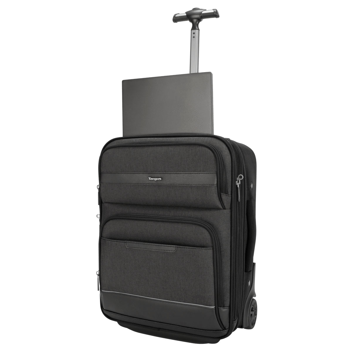 Targus CitySmart Notebook-Trolley – für Notebooks bis 15,6", Aufsteckfunktion, 2 Rollen, PU, schwarz