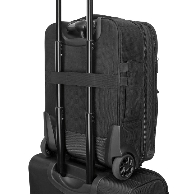 Targus CitySmart Notebook-Trolley – für Notebooks bis 15,6", Aufsteckfunktion, 2 Rollen, PU, schwarz