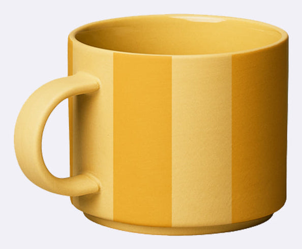 Chic-mic Good Mood Collection Kaffeetasse – 280 ml, Porzellan, Gelb, spülmaschinenfest, mikrowellengeeignet