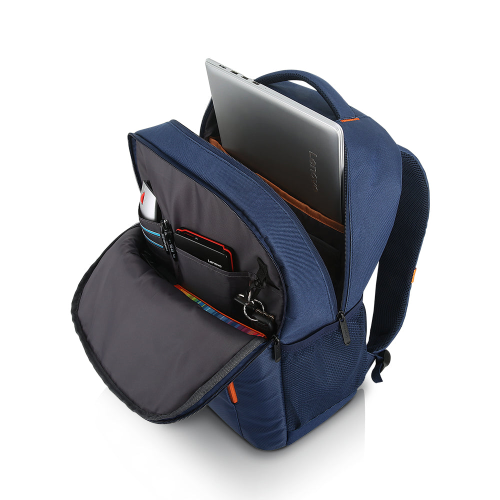 Lenovo Notebook-Rucksack bis 15,6" – wasserfest, mit Schultergurt – Blau