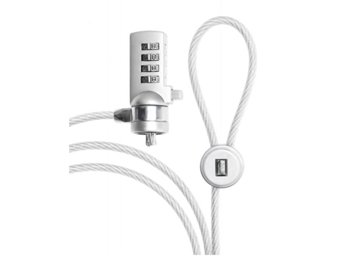 Multibrackets M Security Cable Notebookschloss für Notebooks – Kabel 1,8 m, Kensington – Silber