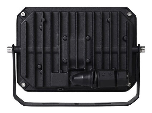 NORDRIDE Aussenwandleuchte Flat – 21×15 cm, 3'450 lm, 30 W – Kaltweiss, 5000 K – IP65 – Netzbetrieb – Schwarz