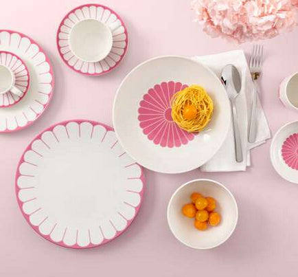 Villeroy & Boch Fleur Cassis Dessertschale – Porzellan, Pink, 6 Stück