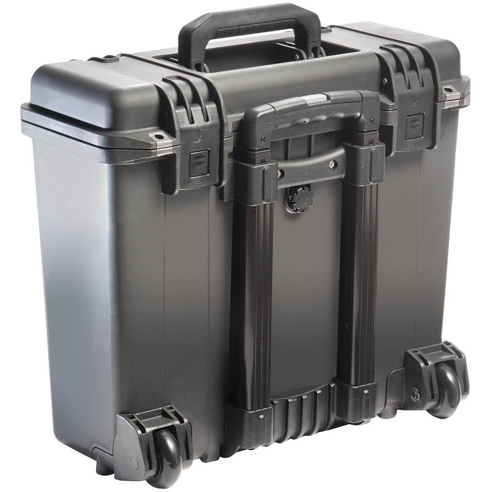 Peli Schutzkoffer Storm Case iM2435 – 28,9 l, wasserdicht, 2 Rollen, schwarz, 47,3 × 41,9 × 23,5 cm