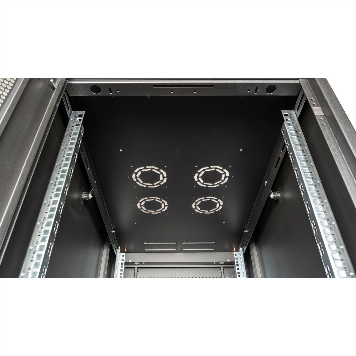 ROLINE Basic – 19" Netzwerkschrank 26U, IP20, abschliessbar, 600 × 1000 × 1300 mm, schwarz, Stahl