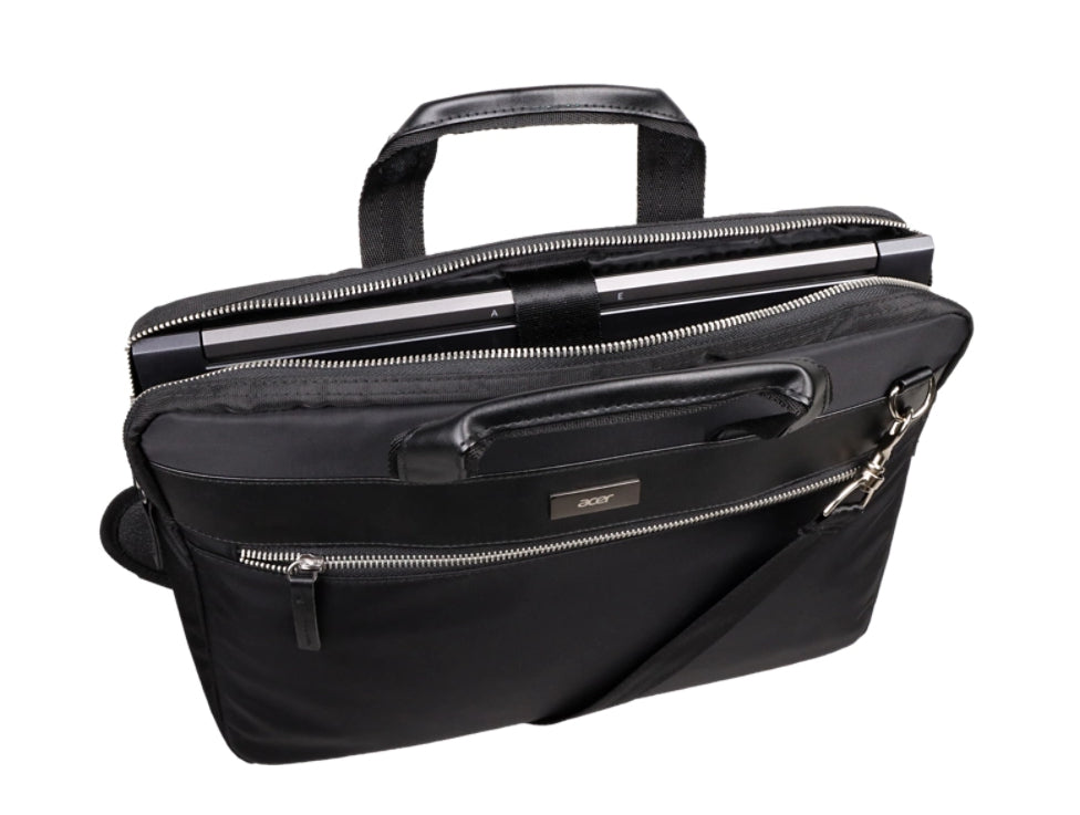 Acer Notebook-Tasche für Notebooks bis 15,6" – Trolley-Band, Reissverschluss – Schwarz