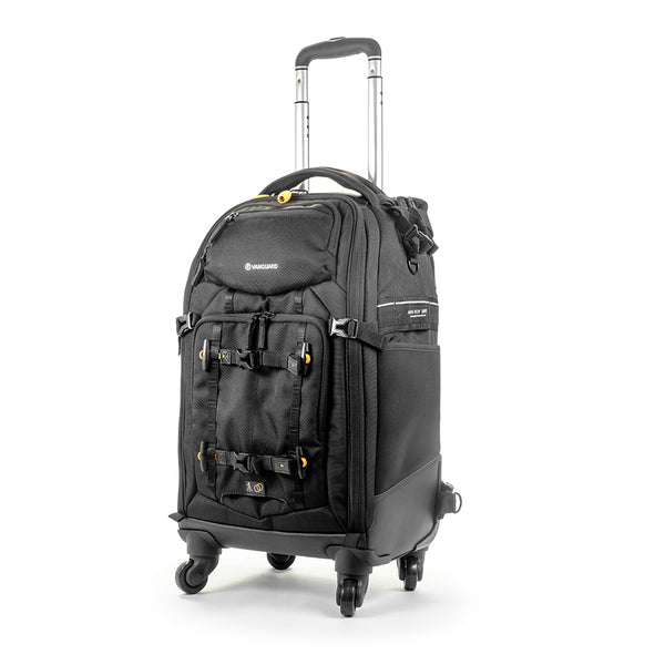 Vanguard Alta Fly 58T Trolley-Rucksack – für 1–2 Pro-DSLRs, 4–6 Objektive – 14″ Laptop-Fach – Schwarz