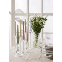 Star Trading LED-Dinnerkerze – 26 cm – gelb, 2-teilig – batteriebetrieben, Timer