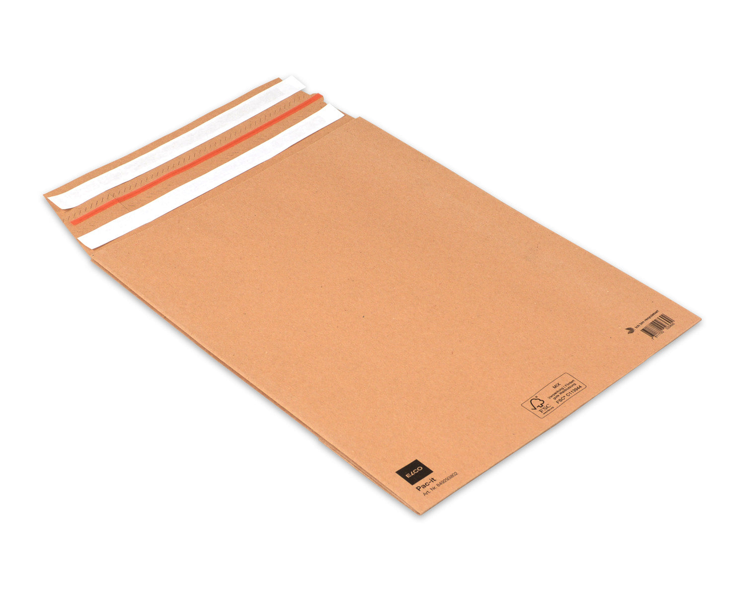 Elco Papierversandtasche – 280 × 375 × 80 mm, braun, FSC-zertifiziert, Einsteckverschluss – 100 Stück
