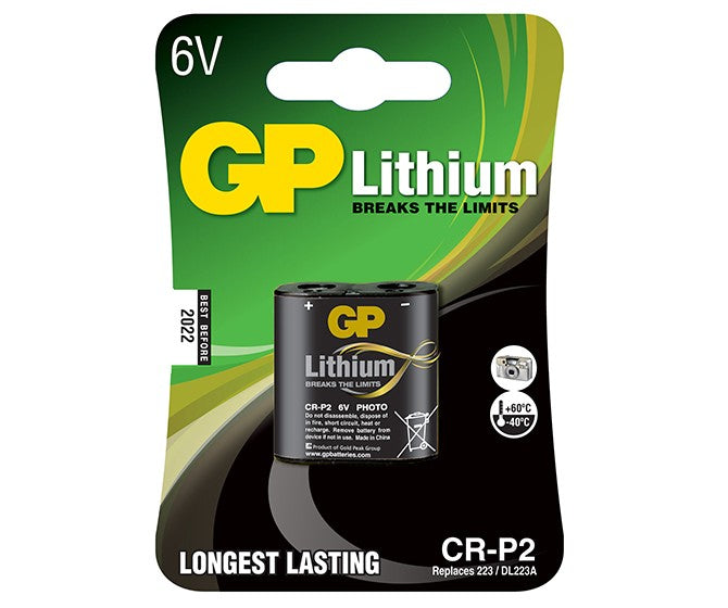 GP Batteries CRP2 Batterie, Lithium, 6 V – 1 Stk.