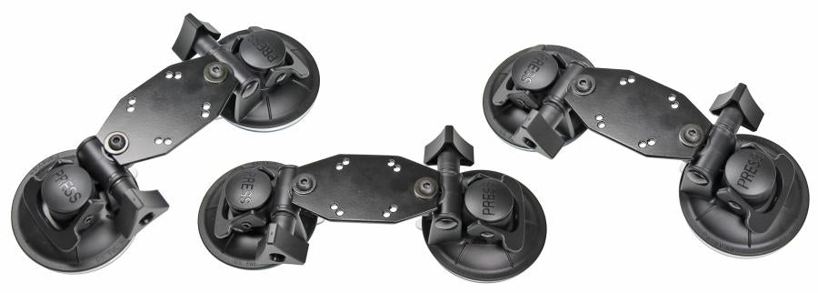 Brodit Doppel-Saugnapf-Platte, AMPS-Aufnahme – Schwarz, 215671