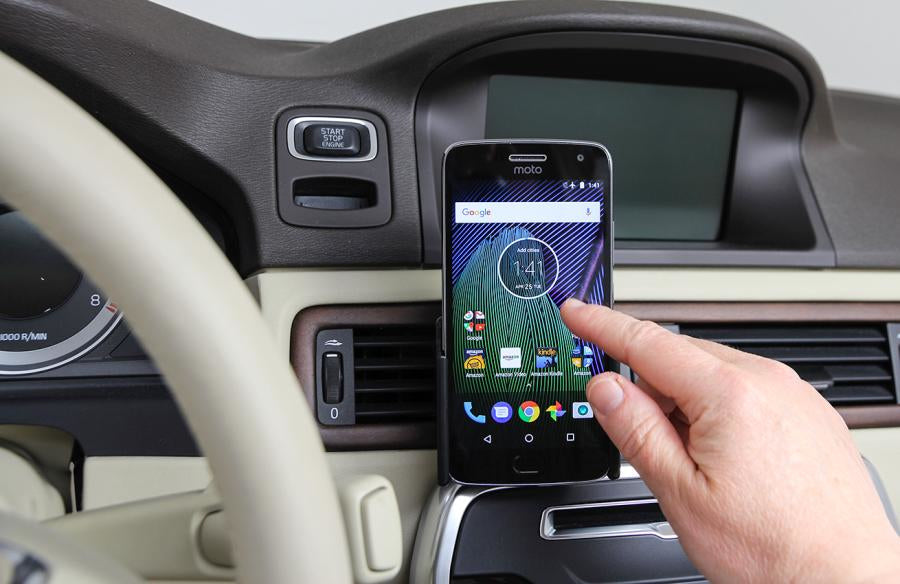 Brodit 511957 – Auto-Halterung – Schraubbefestigung, 360° drehbar, Neigung 0–20°, für Motorola Moto G5 Plus