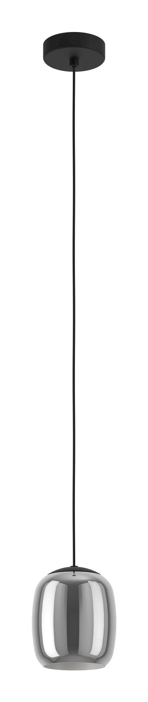 EGLO Pendelleuchte CIAMPINO – Ø 15 × 110 cm, 28 W, exkl. E27, schwarz