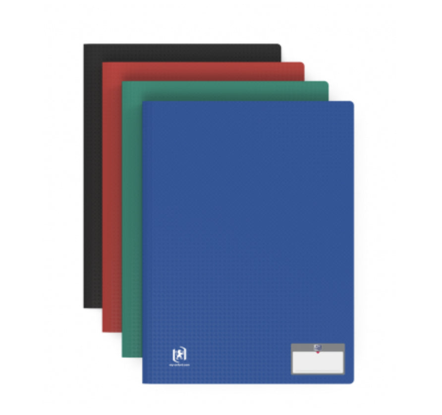 Elba Oxford Sichtbuch Memphis – 50 Sichttaschen, A4, farbig sortiert, PP