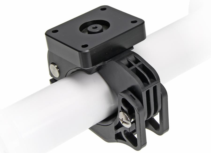 Brodit BarGrip XL – Rohrhalterung – Platte 50×42 mm, AMPS-Bohrung 4×4 mm, Kunststoff, Schwarz